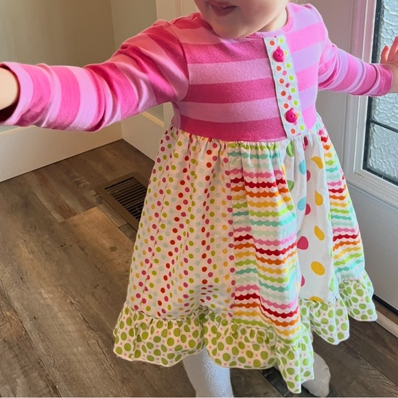 Colorful Ricrac & Ruffles Dress - Picture 5 of 5